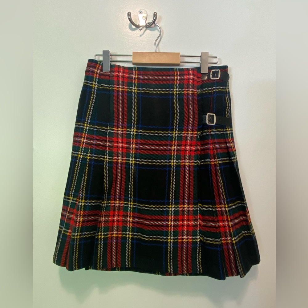 FJ Bacon vintage tartan plaid skirt